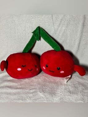 Hug Me Cute Red Plush Smiling Cherries Food Soft Plush,‎ 15" Walgreens